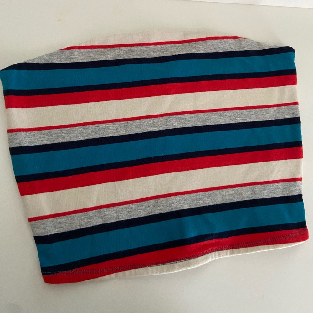 striped garage tube top